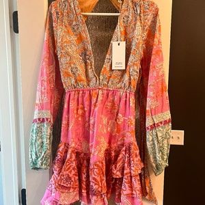 Hemant and Nindita Sidra Ruffle Dress